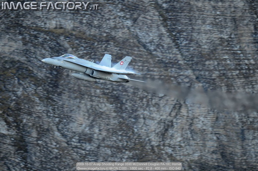 2009-10-07 Axalp Shooting Range 0590 McDonnell Douglas FA-18C Hornet